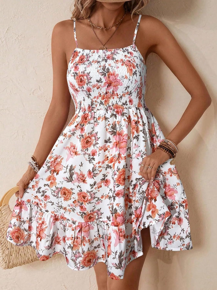 Naya Rochie Maxi pentru Femei – Imprimeu Floral, Bretele Subțiri și Stil Boho de Vară
