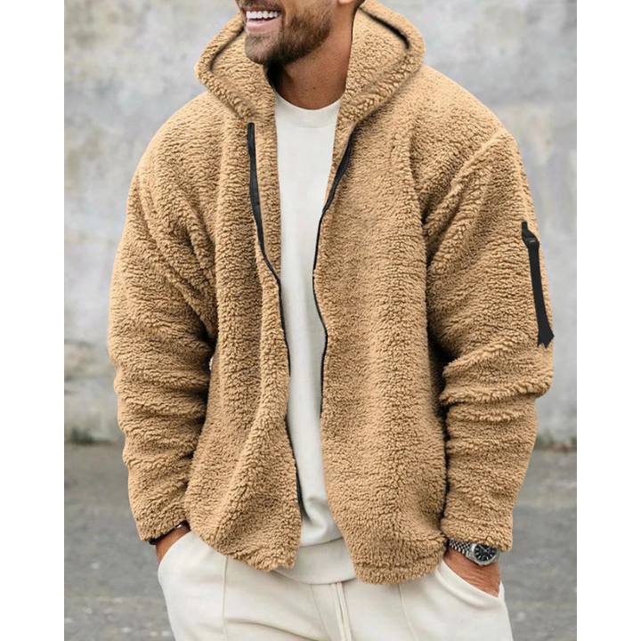 Finley Glacier Thermo-Shirt mit Reißverschluss für Herren – Warmer Kapuzenpullover mit weichem Futter