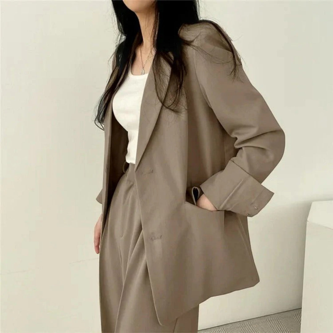Yasmine | Dámsky oversize casual blejzer komplet