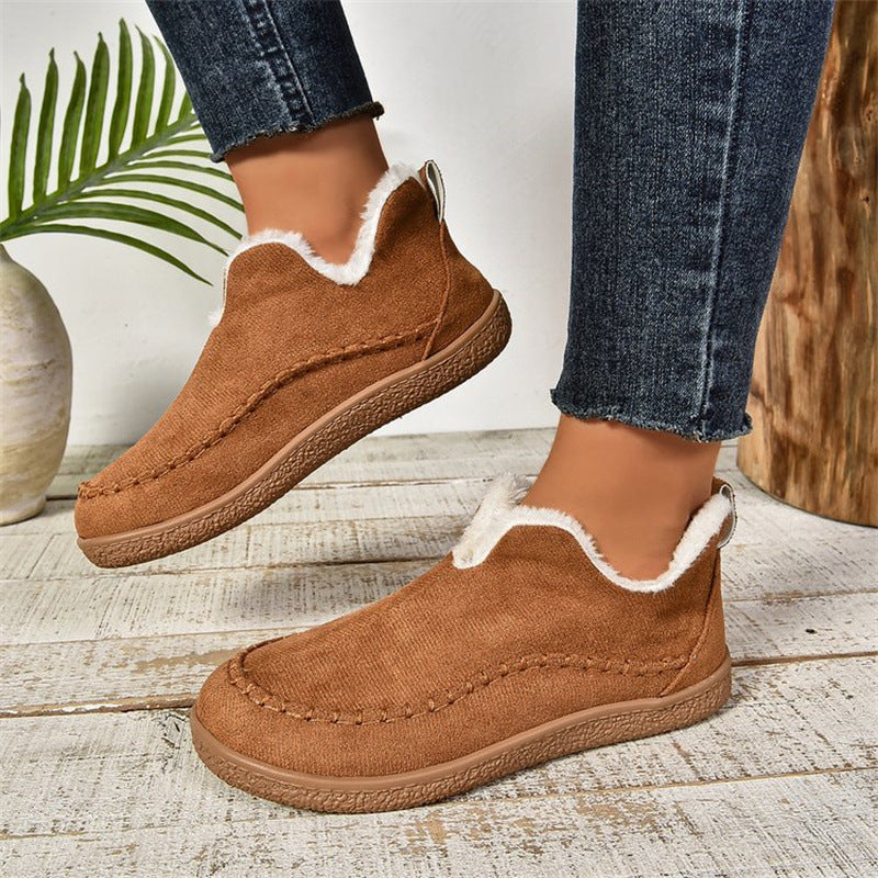 Shekylie Damen-Hausschuhe für den Winter – Slip-On mit warmem Futter und robuster Sohle für den täglichen Gebrauch