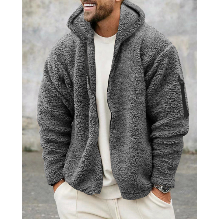 Finley Glacier Thermo-Shirt mit Reißverschluss für Herren – Warmer Kapuzenpullover mit weichem Futter