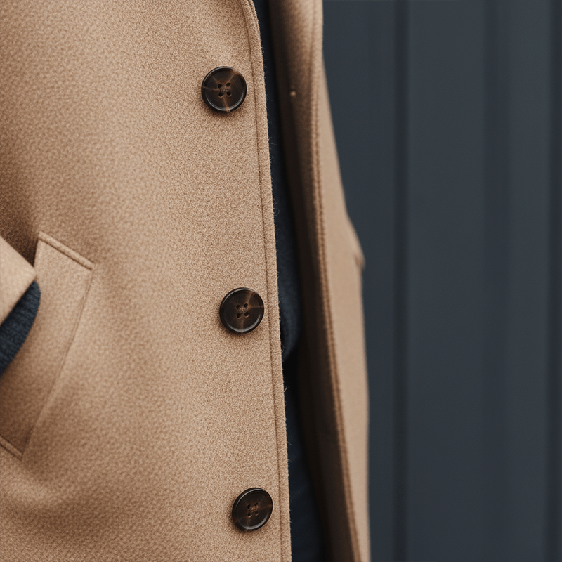 Aiden Cappotto Homme en Laine Mi-Long – Élégance Classique avec Coupe Moderne