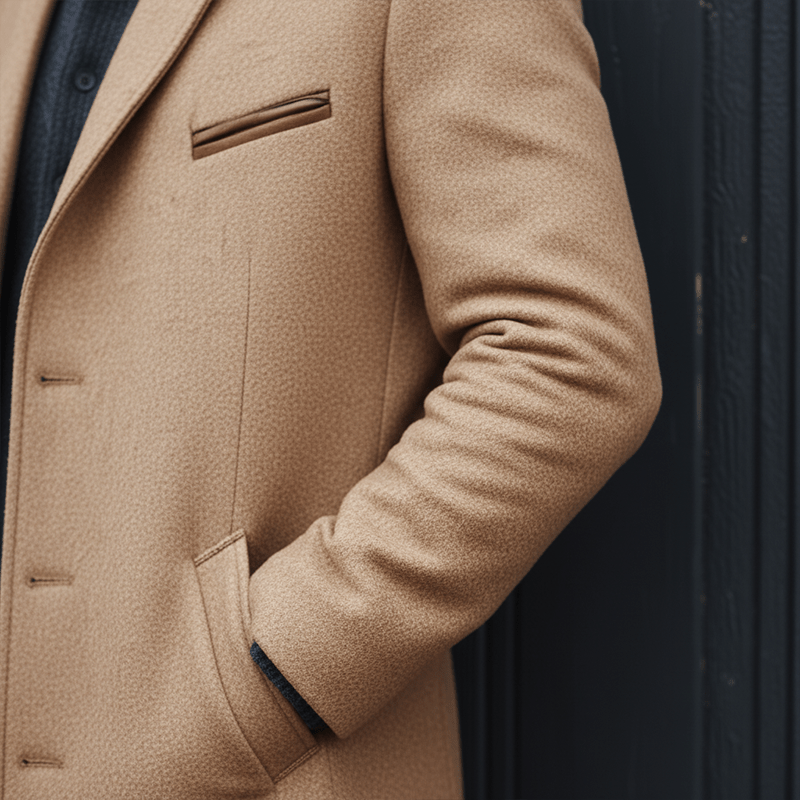 Aiden Cappotto Homme en Laine Mi-Long – Élégance Classique avec Coupe Moderne