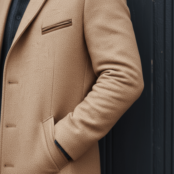 Aiden Cappotto Homme en Laine Mi-Long – Élégance Classique avec Coupe Moderne