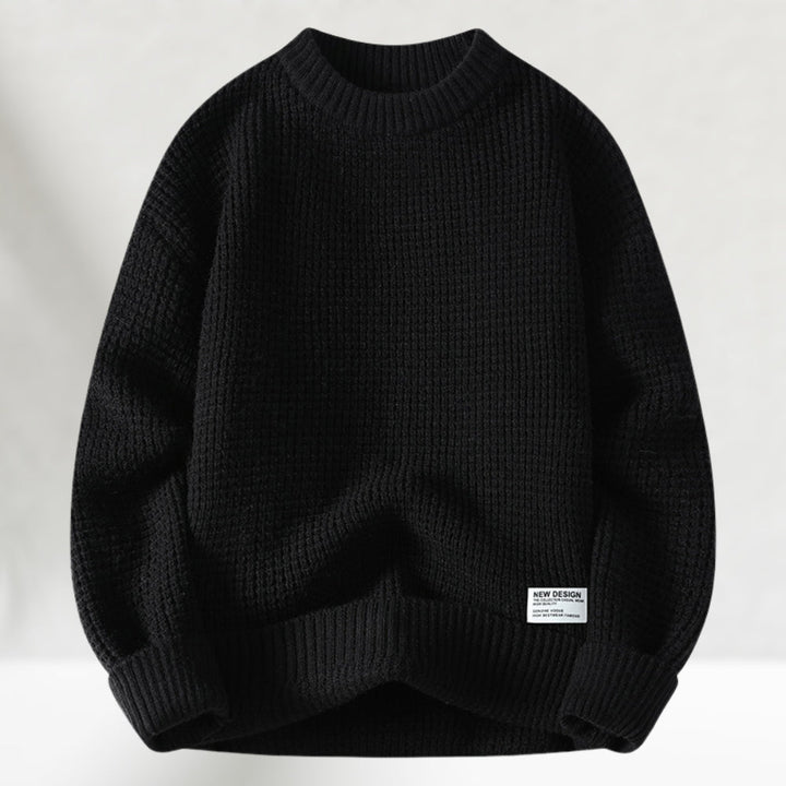 Aiden Maglione Bărbați Guler Rotund Clasic – Pulover Versatil pentru Look Casual și Formal