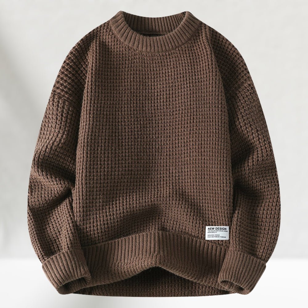 Aiden Maglione Bărbați Guler Rotund Clasic – Pulover Versatil pentru Look Casual și Formal
