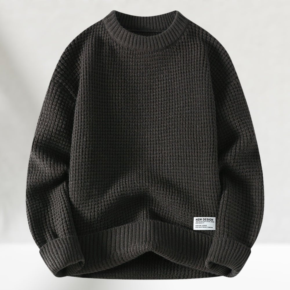 Aiden Maglione Bărbați Guler Rotund Clasic – Pulover Versatil pentru Look Casual și Formal