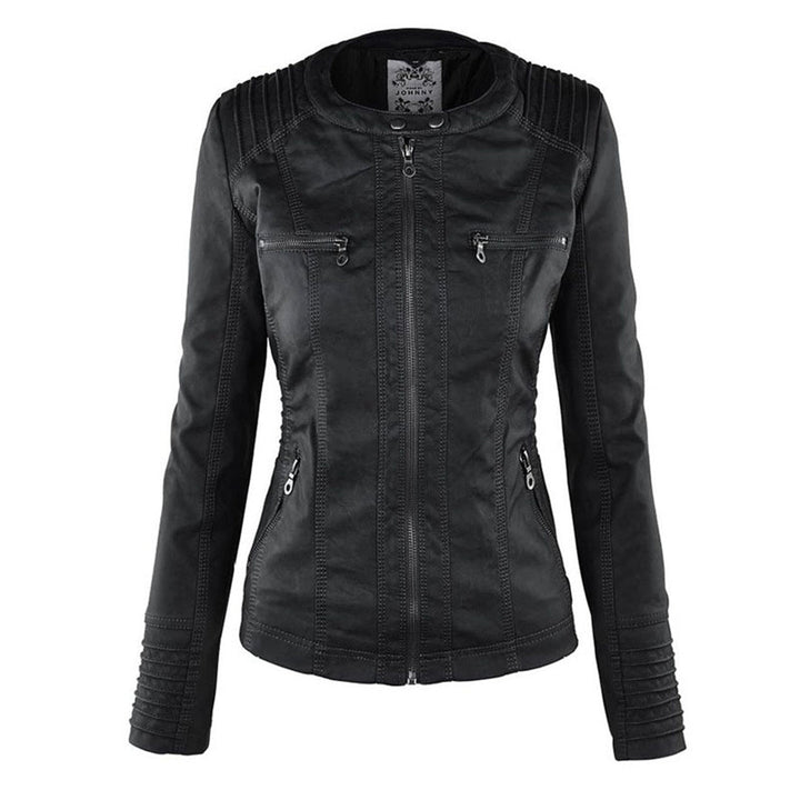 Giacca In Pelle Per Donna | Con Cappuccio