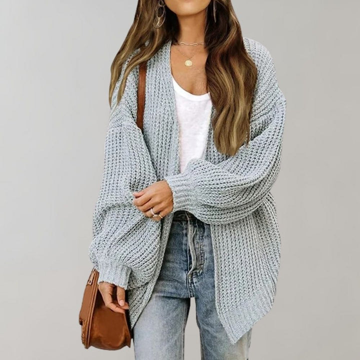 Cardigan en maille oversize pour femme | Manches longues