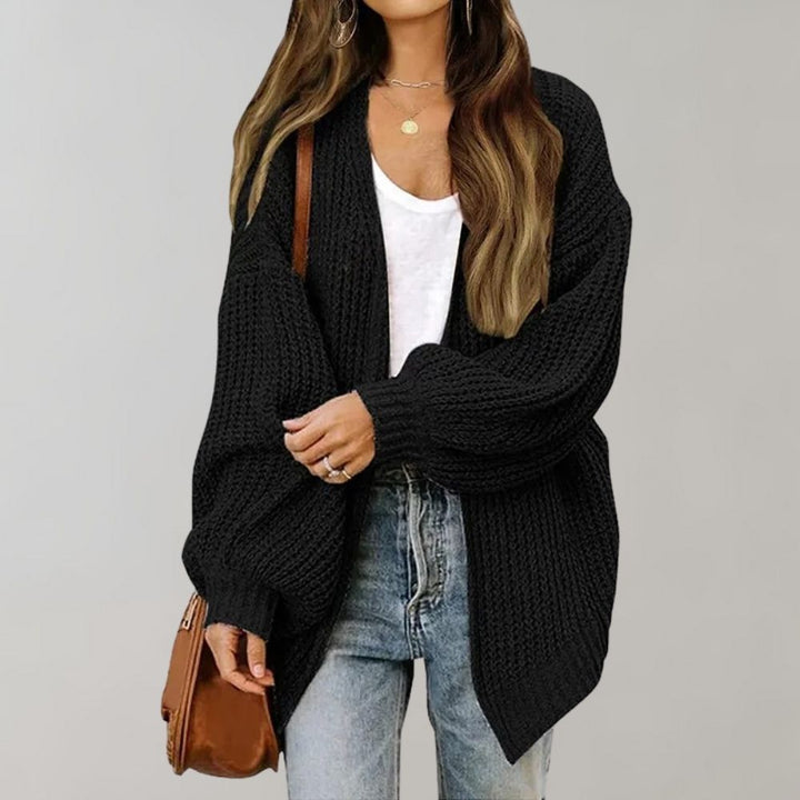 Cardigan en maille oversize pour femme | Manches longues