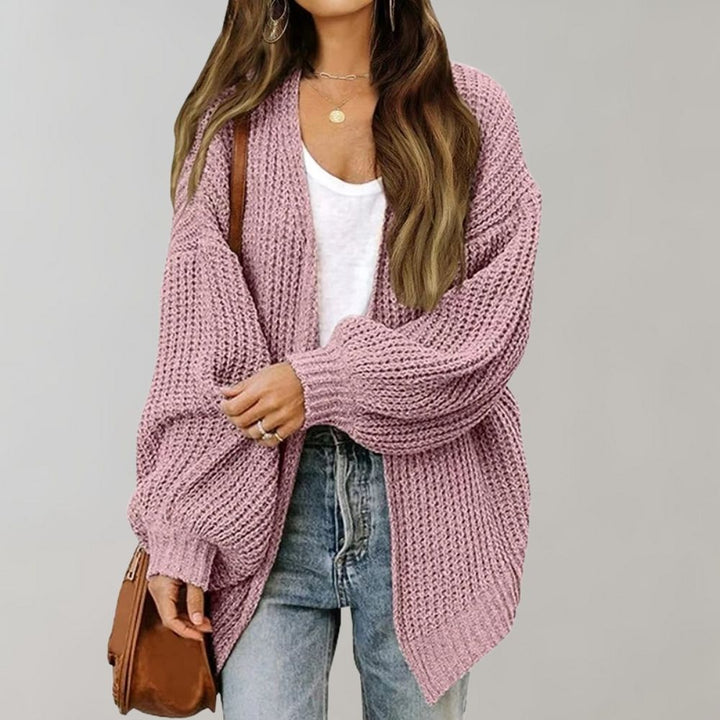 Cardigan en maille oversize pour femme | Manches longues