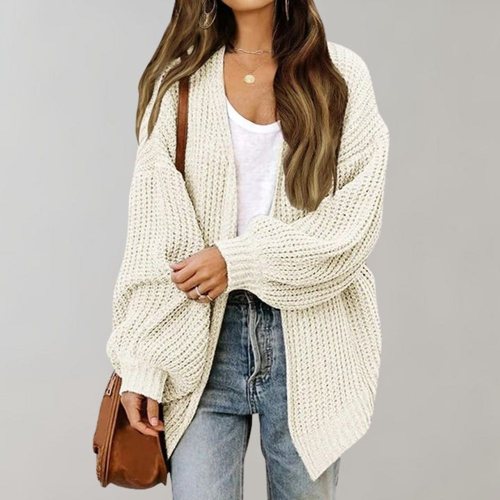 Cardigan en maille oversize pour femme | Manches longues