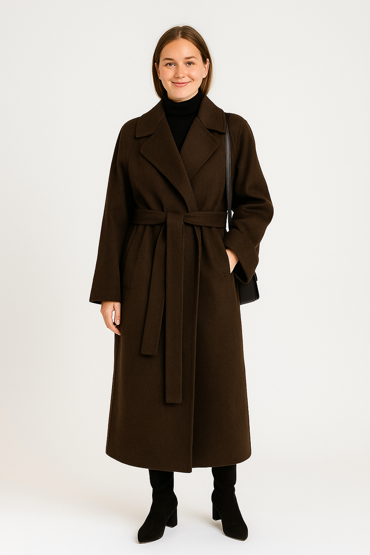 Talitha Cappotto Donna Lungo in Misto Lana – Elegante, Caldo e Stile Senza Tempo