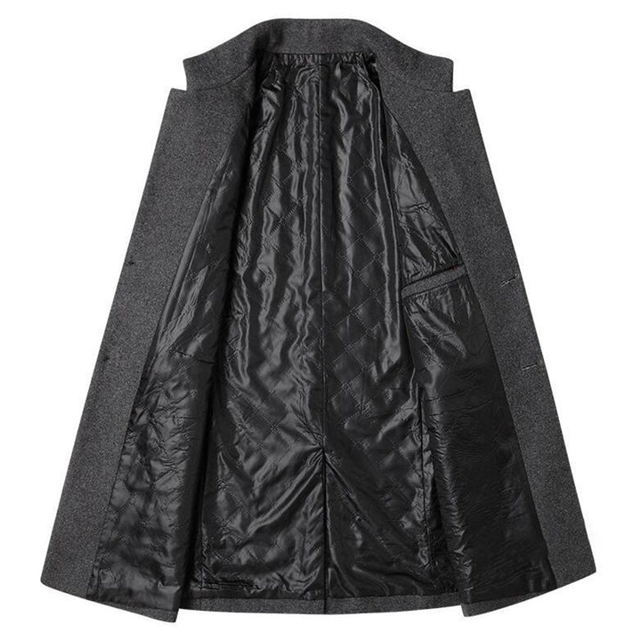 Arthur Cappotto Hombre en Lana Elegante – Capa Ajustada con Cuello Alto y Forro Caliente