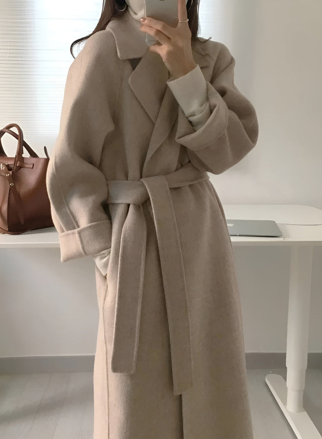 Talitha Cappotto Donna Lungo in Misto Lana – Elegante, Caldo e Stile Senza Tempo