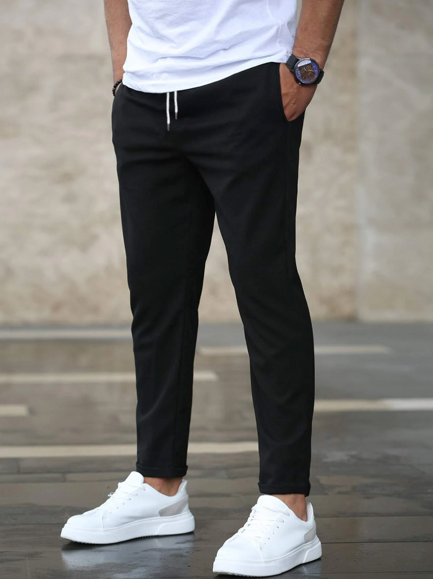 Férfi Rugalmas Nadrág Zsebbel