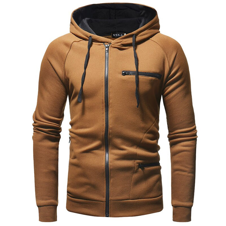 Levi Felpa con Zip Uomo Vardi – Hoodie Slim Fit in Poliestere con Design Casual