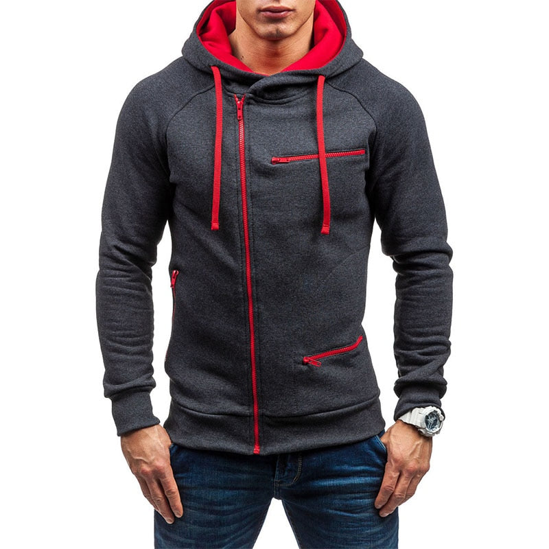 Levi Felpa con Zip Uomo Vardi – Hoodie Slim Fit in Poliestere con Design Casual