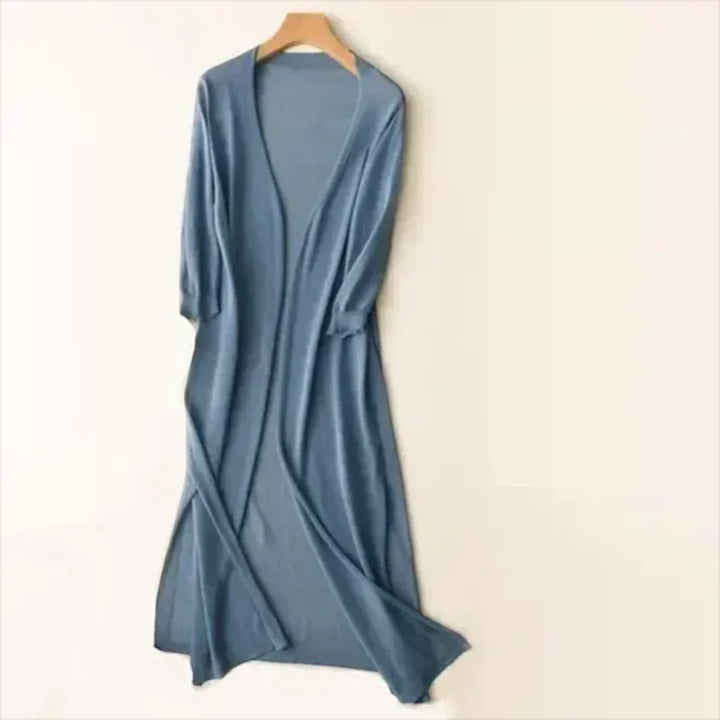 Éva | Cardigan Lungo Leggero Da Donna | Manica Lunga