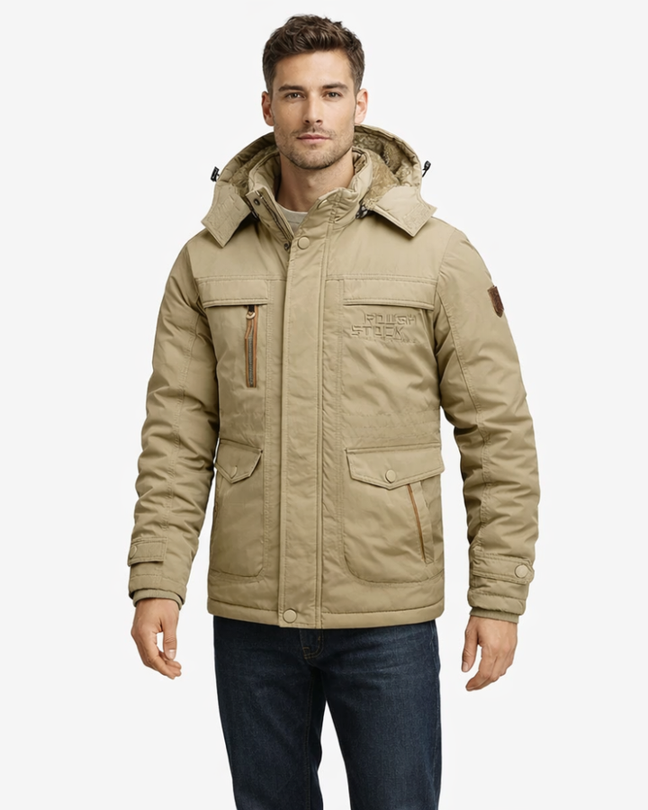 Evren Men's Waterproof Jacket – Outdoor Jacket with Hood Windproof Urban Style