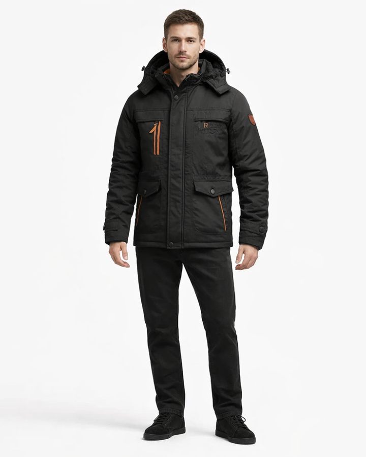 Evren Men's Waterproof Jacket – Outdoor Jacket with Hood Windproof Urban Style
