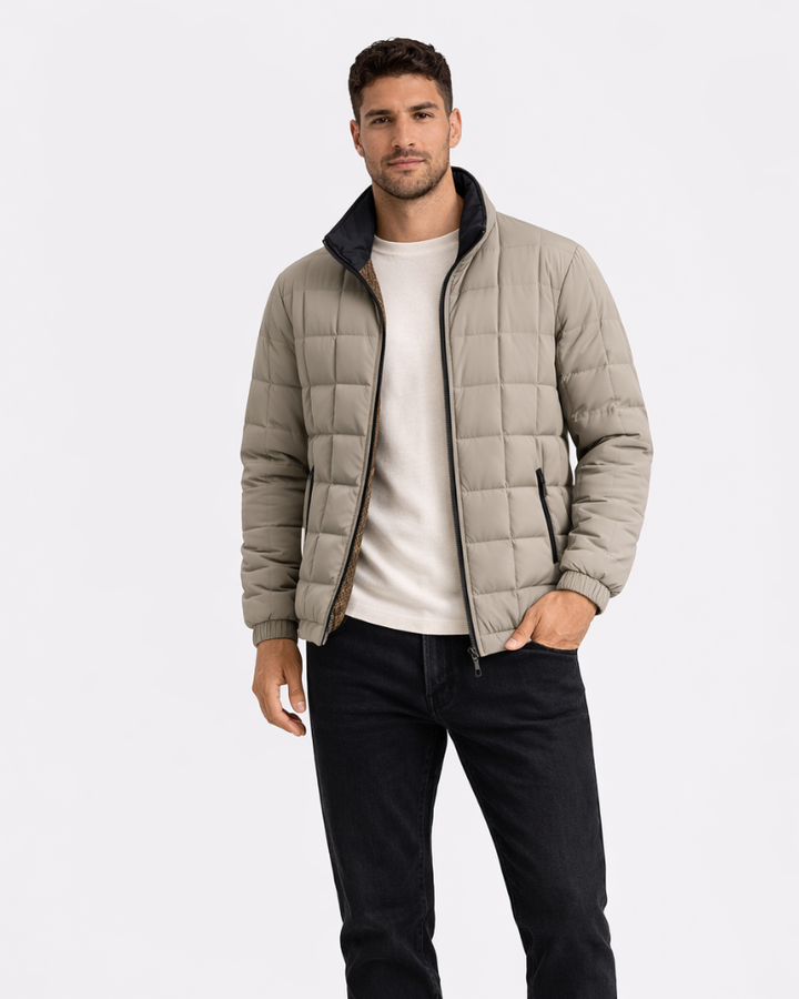 Hugo Piumino Invernale Uomo Puffer – Ελαφρύ Ζεστό Μπουφάν Winterguard για Έντονο Κρύο