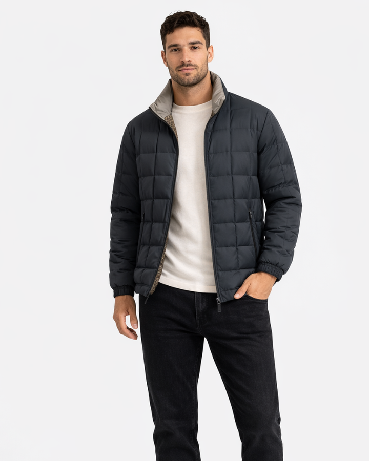 Hugo Piumino Invernale Uomo Puffer – Ελαφρύ Ζεστό Μπουφάν Winterguard για Έντονο Κρύο