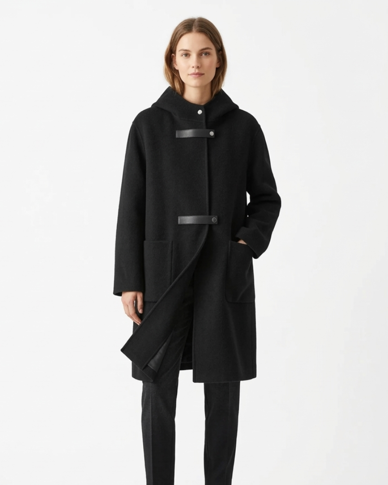 Carys Chaqueta de Cachemira para Mujer con Capucha – Cárdigan Suave Doble Faz Elegante