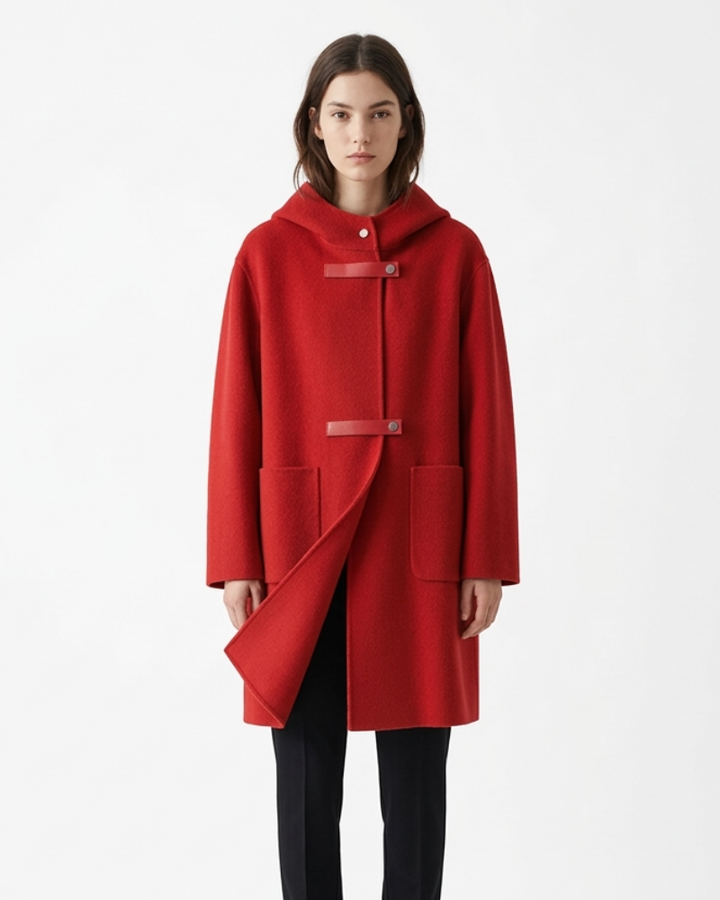 Carys Chaqueta de Cachemira para Mujer con Capucha – Cárdigan Suave Doble Faz Elegante