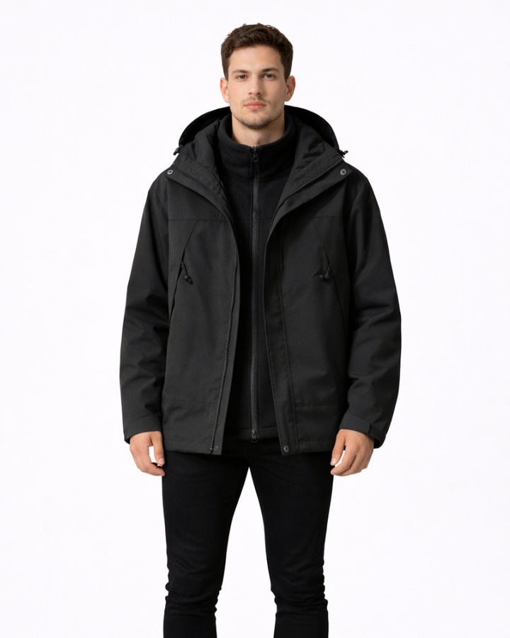 Benedict Giacca Uomo 3-in-1 Fleece – Warmer, Atmungsaktiver Wintermantel im Casual-Stil