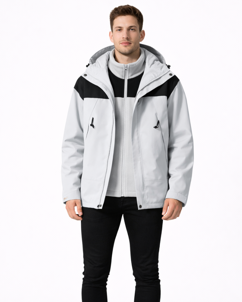 Benedict Giacca Uomo 3-in-1 Fleece – Warmer, Atmungsaktiver Wintermantel im Casual-Stil