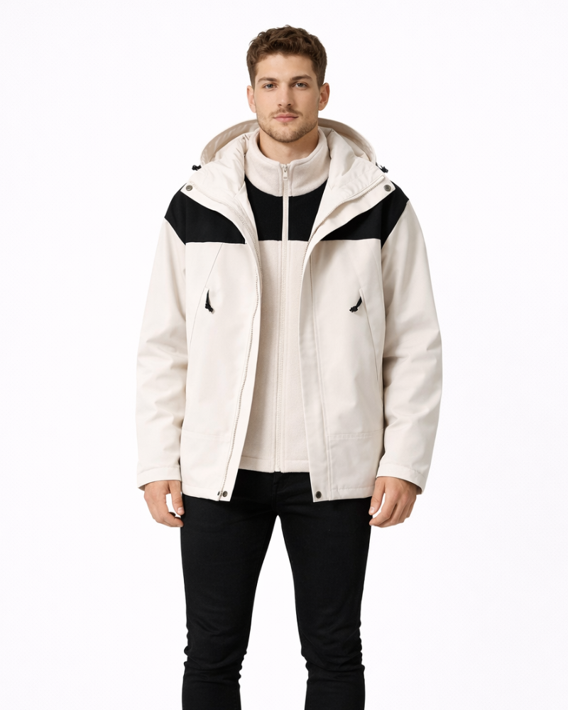 Benedict Giacca Uomo 3-in-1 Fleece – Warmer, Atmungsaktiver Wintermantel im Casual-Stil