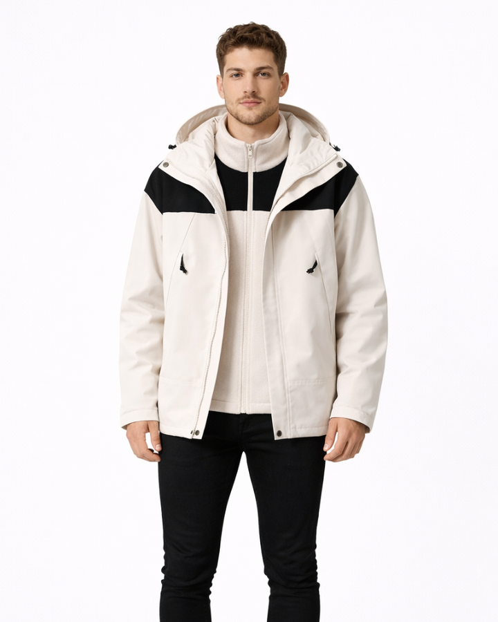 Benedict Giacca Uomo 3-in-1 Fleece – Warmer, Atmungsaktiver Wintermantel im Casual-Stil