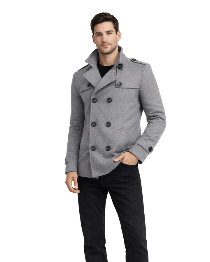 Marco Abrigo Largo Hombre Elegante – Chaqueta Clásica Invernal Estilo Refinado