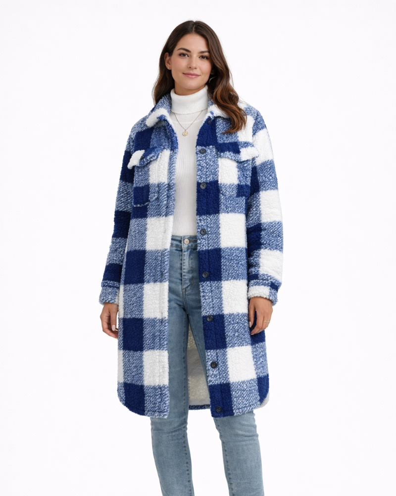 Guada Palton Teddy Damă Oversize – Palton de Iarnă Moale și Cald Stil Casual