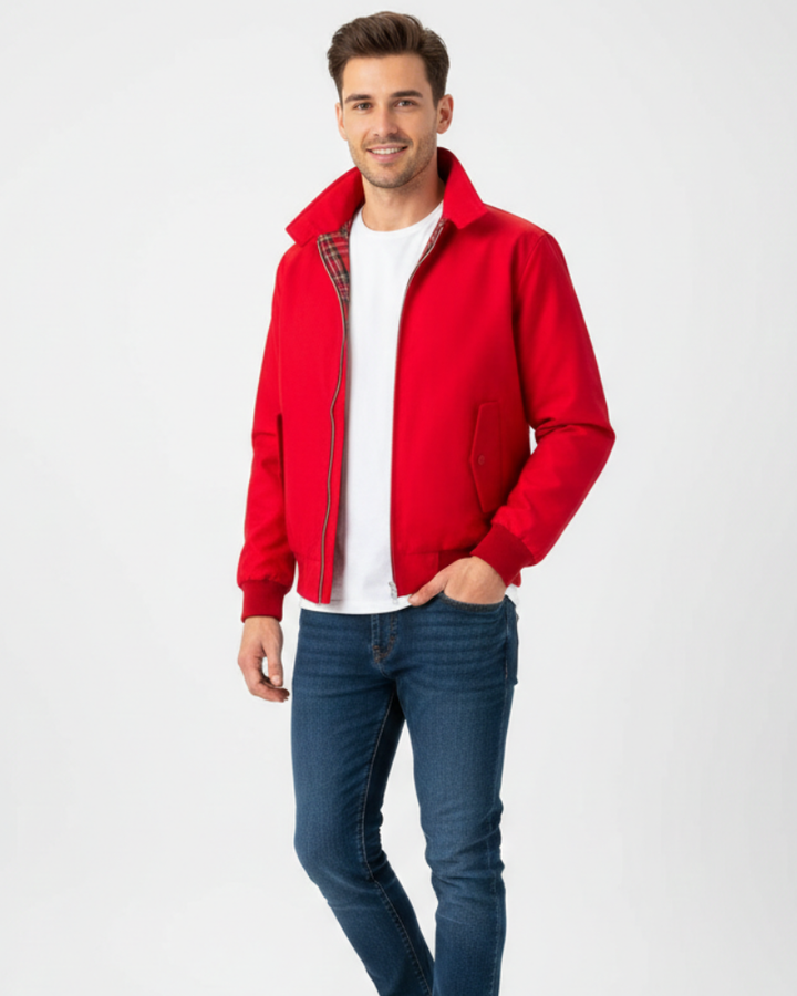 Veste Harrington Axel Quest pour Homme – Design Emblématique, Coupe Confortable et Style Polyvalent