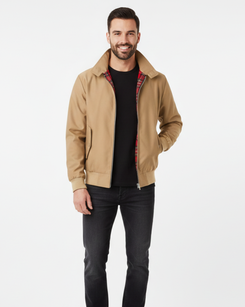 Veste Harrington Axel Quest pour Homme – Design Emblématique, Coupe Confortable et Style Polyvalent