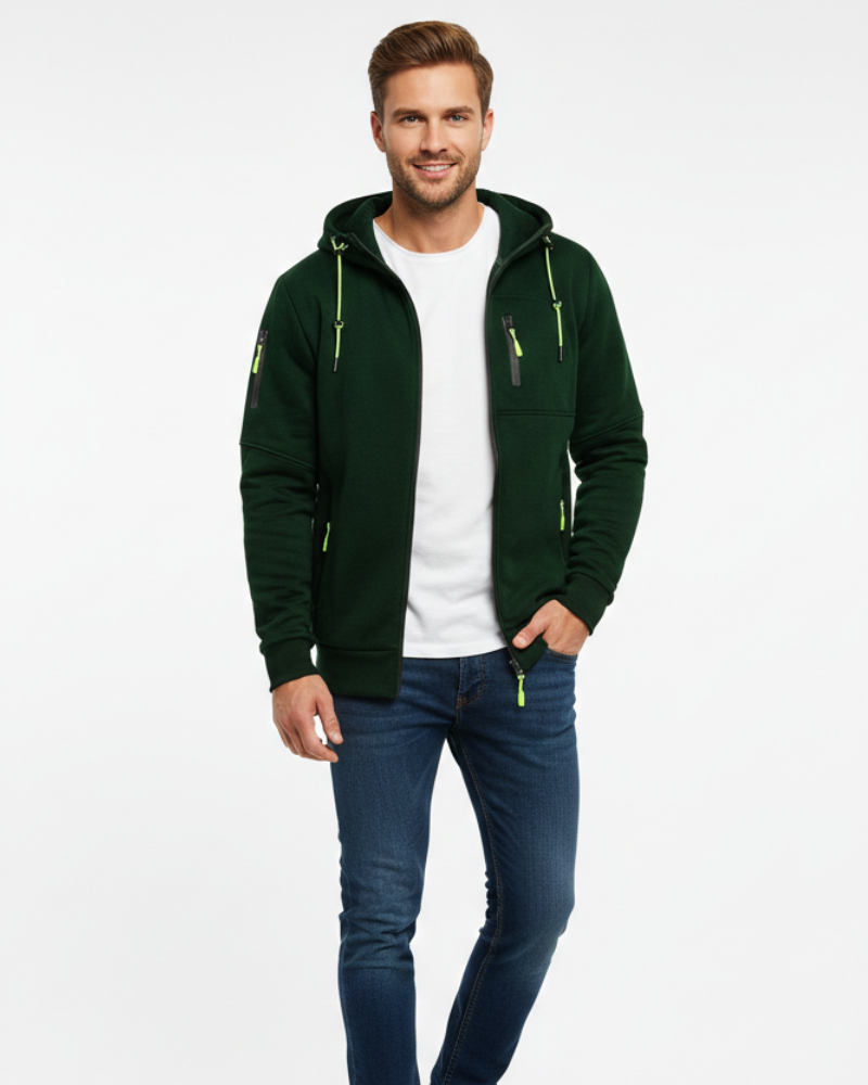 Chaleco Deportivo Brecken para Hombre – Chaleco Técnico con Capucha, Diseño Deportivo y Materiales Resistentes