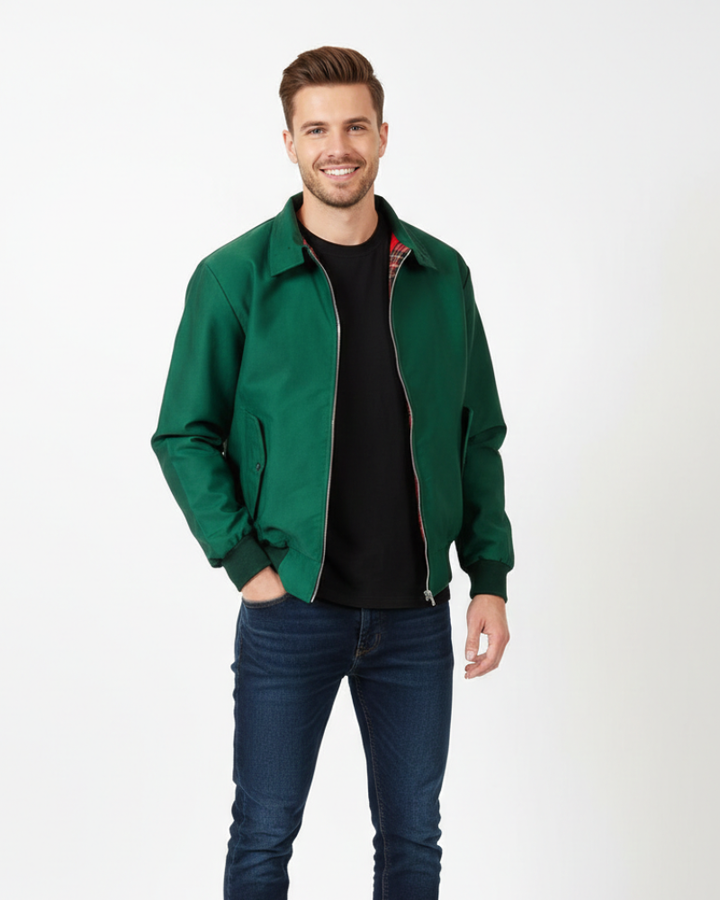Veste Harrington Axel Quest pour Homme – Design Emblématique, Coupe Confortable et Style Polyvalent