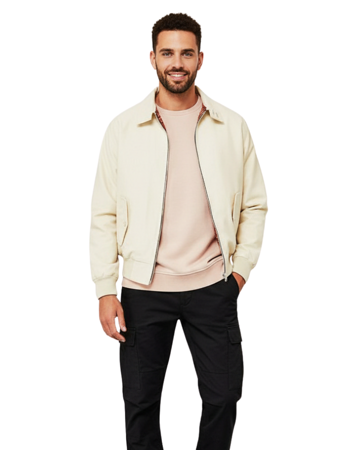 Veste Harrington Axel Quest pour Homme – Design Emblématique, Coupe Confortable et Style Polyvalent