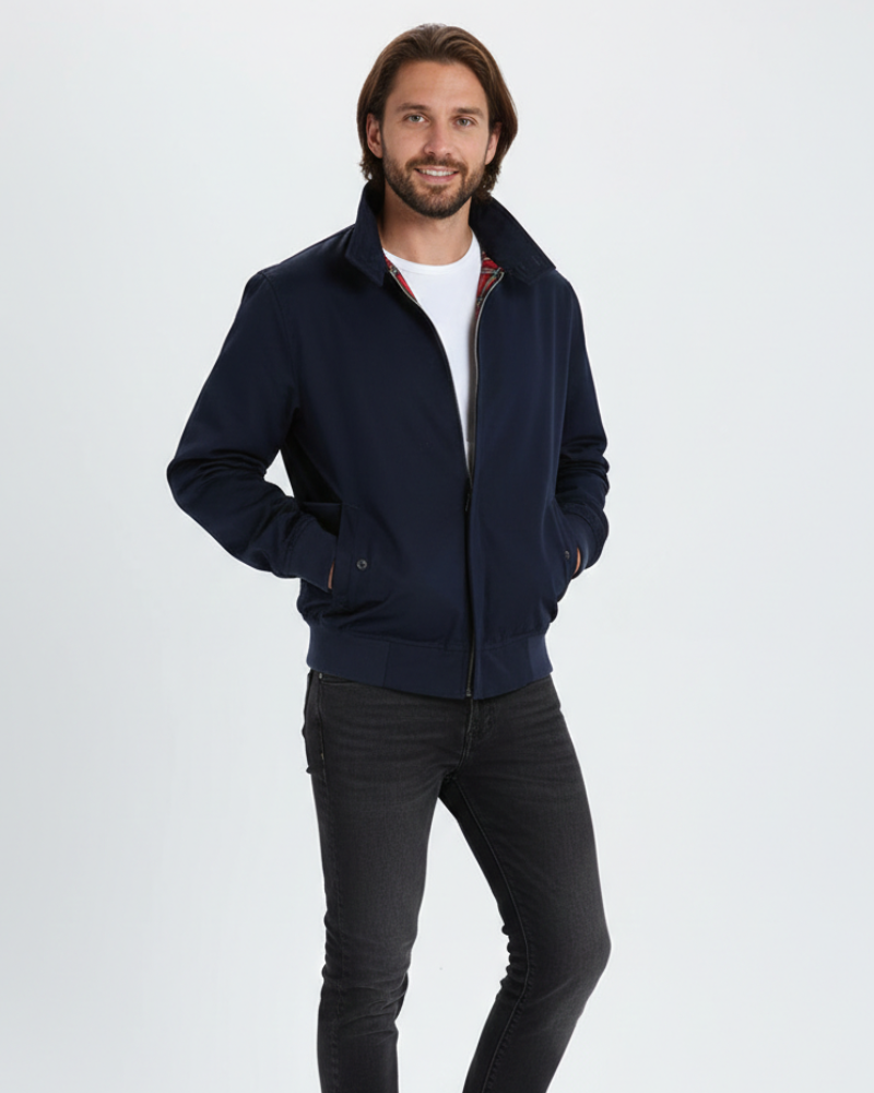 Veste Harrington Axel Quest pour Homme – Design Emblématique, Coupe Confortable et Style Polyvalent