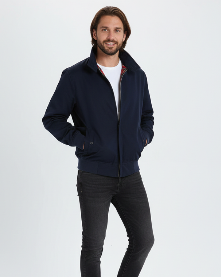 Veste Harrington Axel Quest pour Homme – Design Emblématique, Coupe Confortable et Style Polyvalent