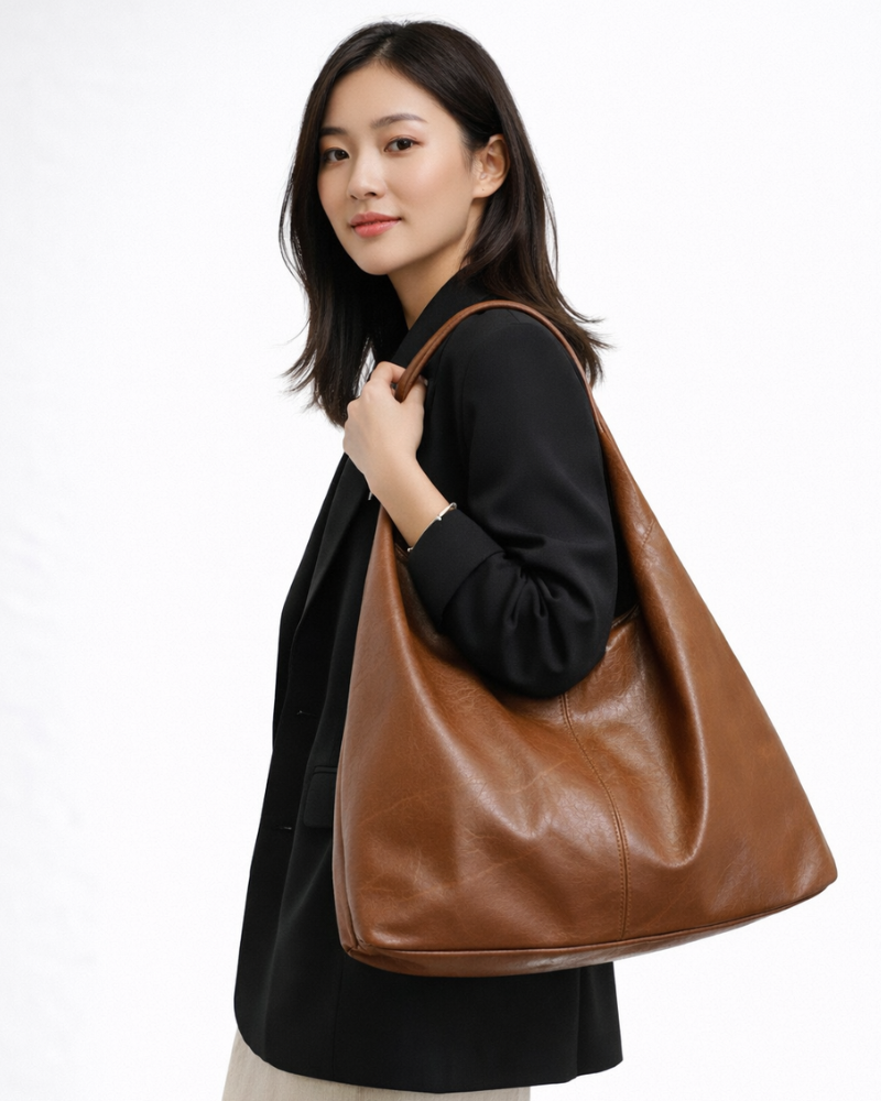 Leina Bolso de Hombro para Mujer – Shopper Espacioso, Correa Larga, Bolso Diario