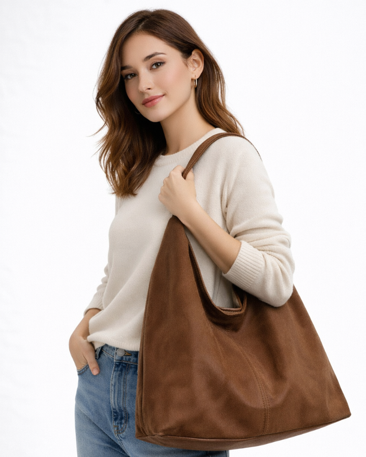 Leina Bolso de Hombro para Mujer – Shopper Espacioso, Correa Larga, Bolso Diario