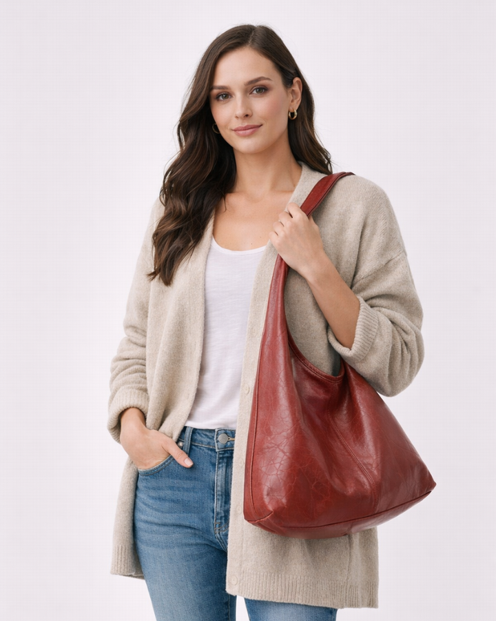 Leina Bolso de Hombro para Mujer – Shopper Espacioso, Correa Larga, Bolso Diario
