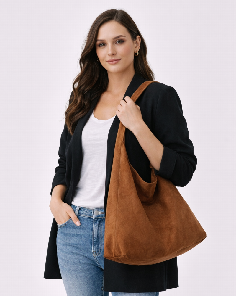 Leina Bolso de Hombro para Mujer – Shopper Espacioso, Correa Larga, Bolso Diario
