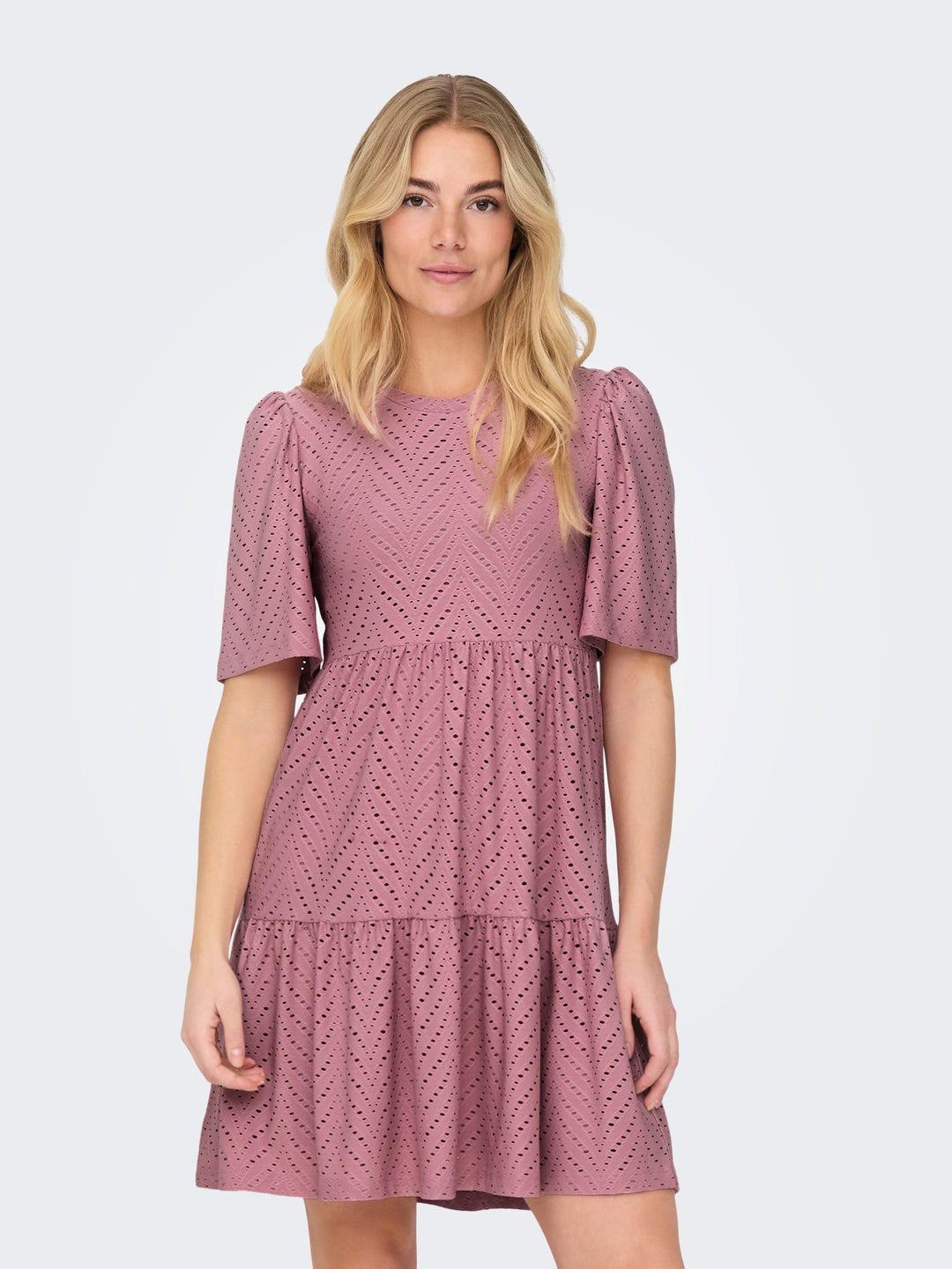 Althea Rochie Mini pentru Femei – Mâneci Scurte, Model Decupat & Croială A-Line de Vară