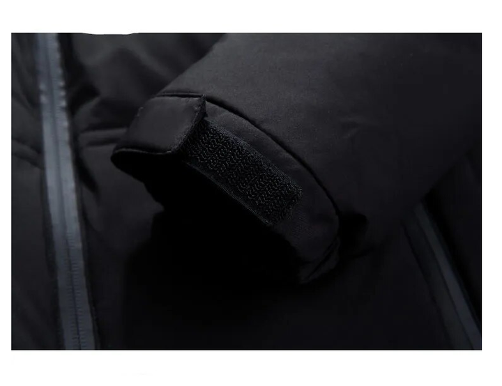 Zavien Veste de Ski Homme Coupe Slim – Veste d'Hiver avec Capuche Rembourrée et Isolation Thermique