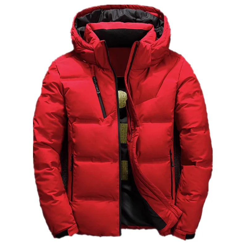 Zavien Veste de Ski Homme Coupe Slim – Veste d'Hiver avec Capuche Rembourrée et Isolation Thermique