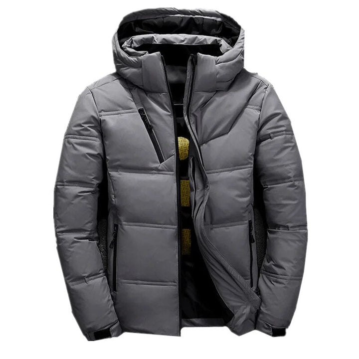 Zavien Veste de Ski Homme Coupe Slim – Veste d'Hiver avec Capuche Rembourrée et Isolation Thermique